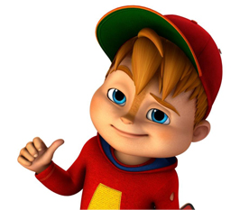 Alvin e os esquilos é um personagem de desenho animado do filme de animação  alvin e os esquilos.